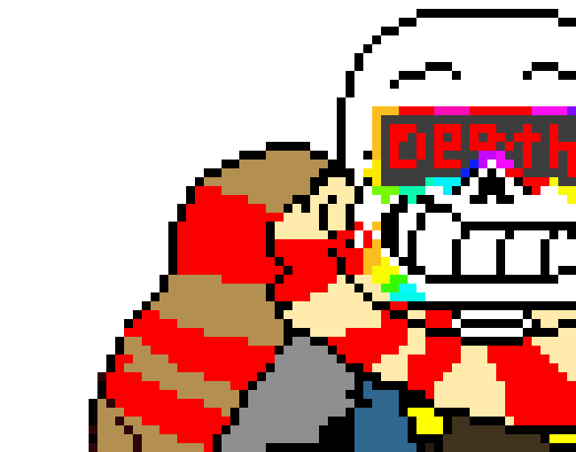 [86ff52] Wait a sec... This probably isn’t the real Adam its probably a troll pretending to be him. The real Adam wouldn’t do this  - Fresh!Ink sans