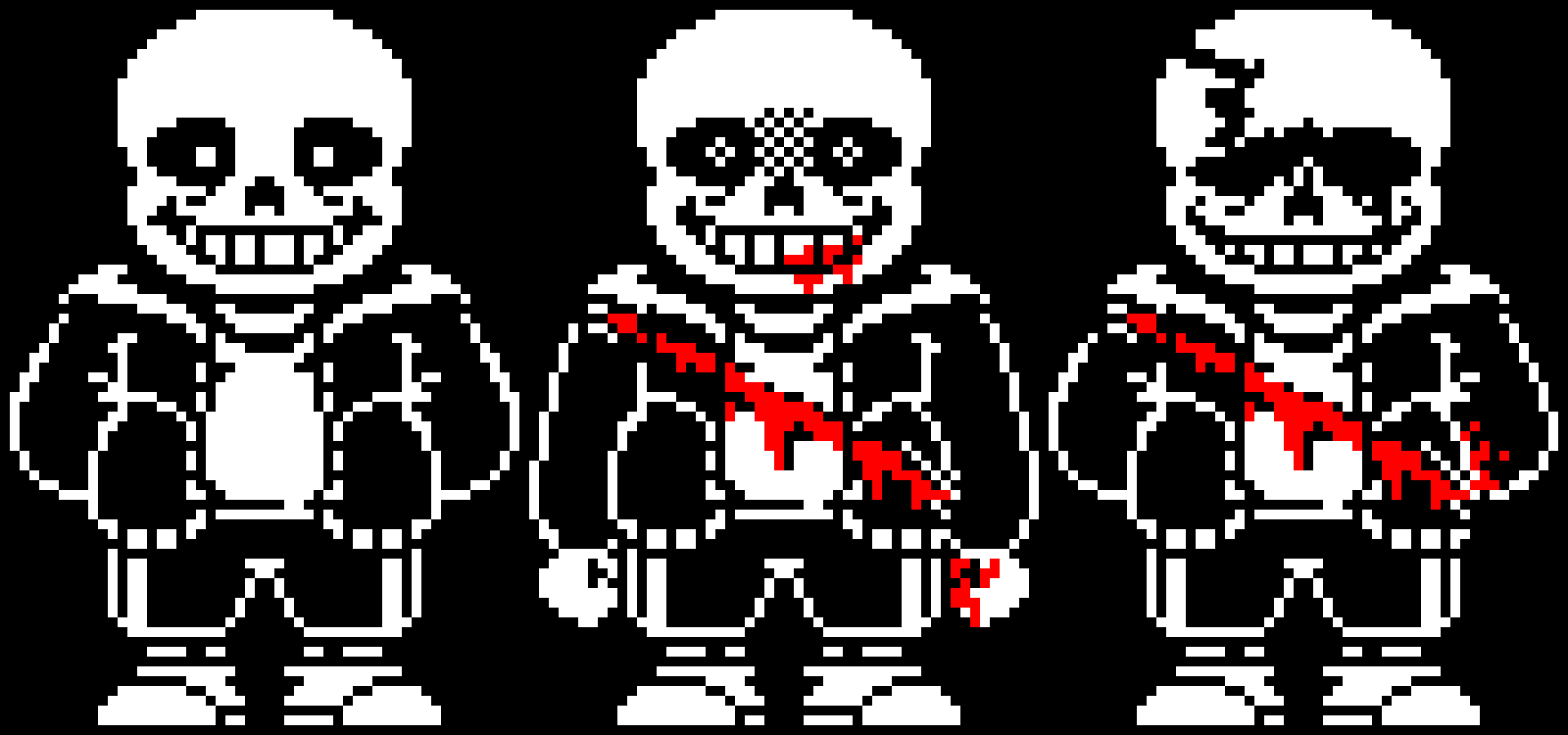 [5e9f66] Undertale Last Breath Phases 1-3 Old Sprites