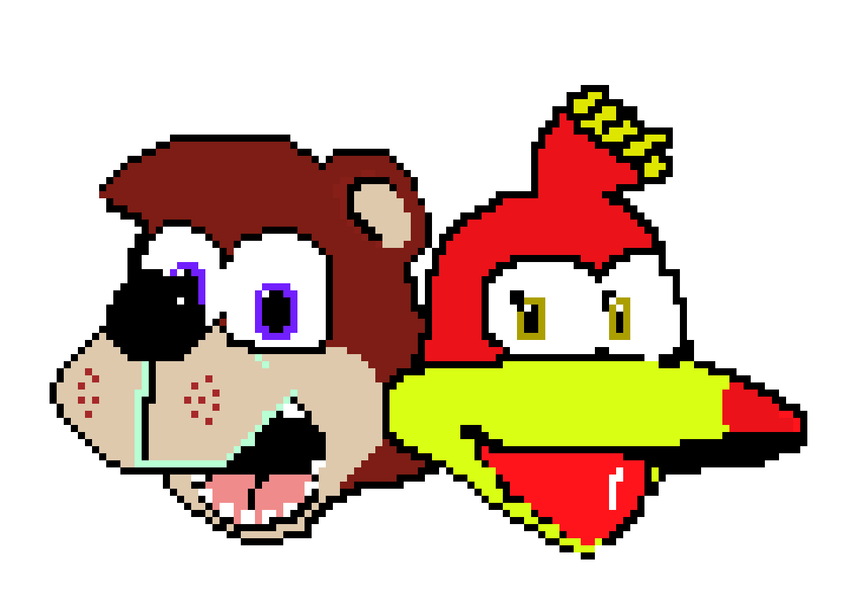 [9664c4] Banjo-Kazooie Pixel (N64) Duo Remake