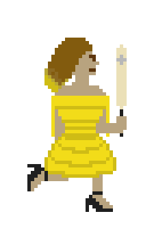 [9664c4] 8bit Beyoncé jumping