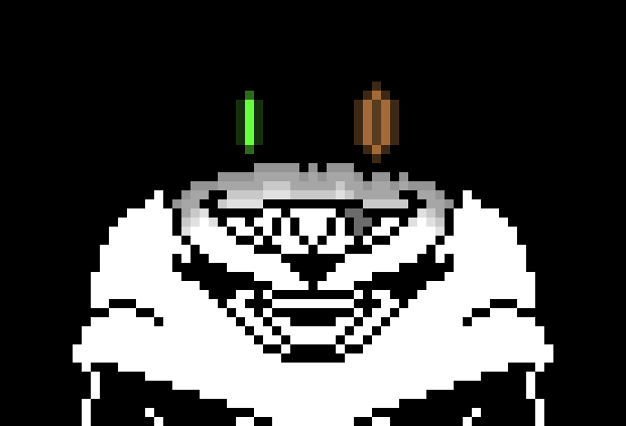 [95be89] -He is "quietly" laughing to himself, behind the screen-