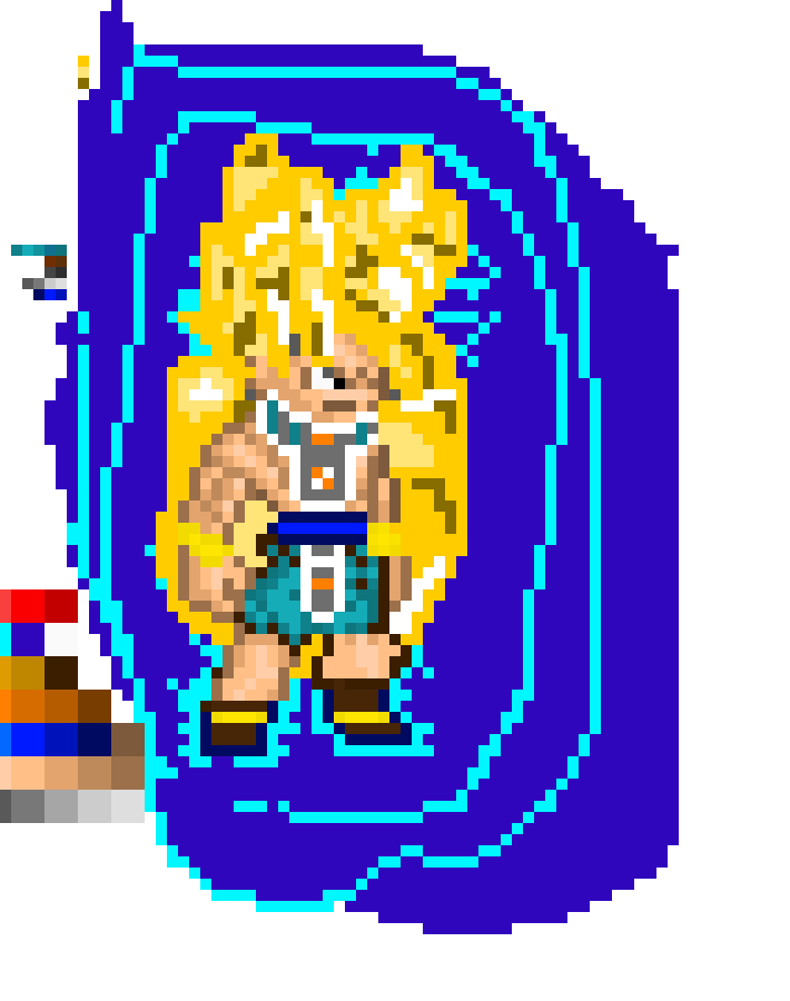 [6b8cb3] DBZ What If Beerus Raised Goku? Goku Super Saiyan Evolving  Form w/ aura