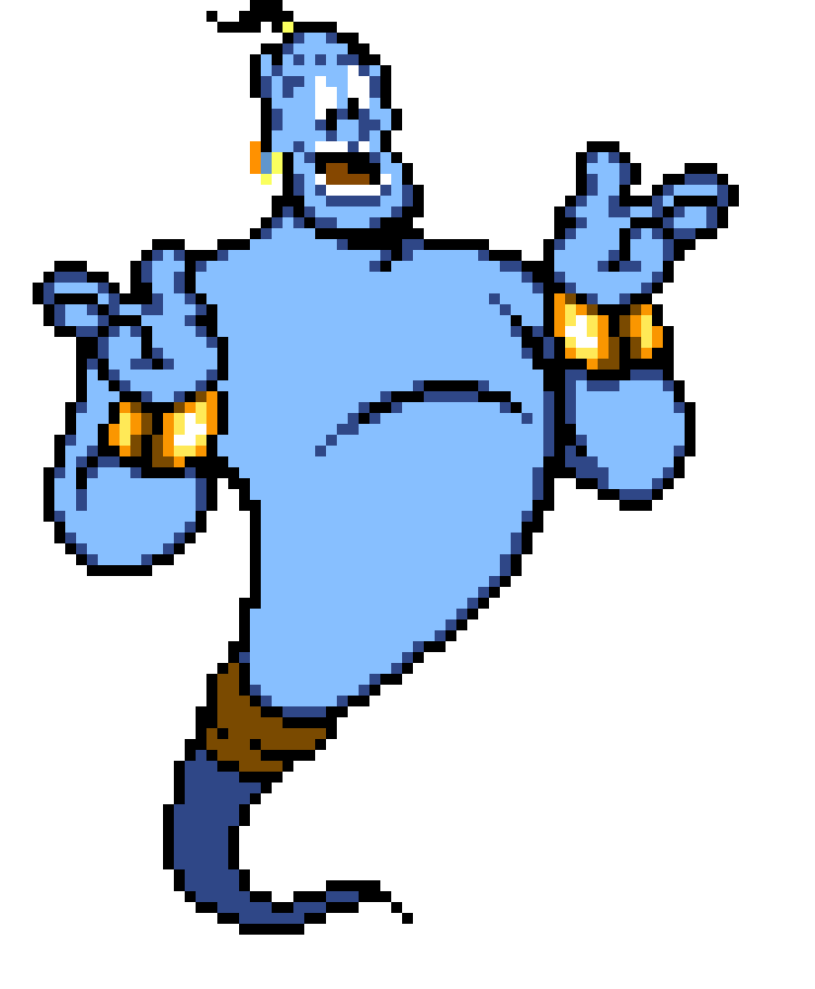 [4793a2] -looks down at chey- ACTUALLY! the green one rubbed the lamp first!