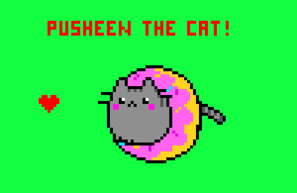 [9664c4] Pusheen in a donut!