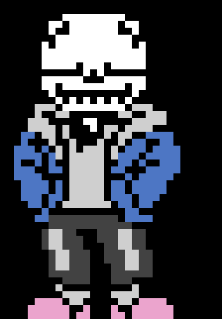 [57dac4] Also I've said many of times I use Sans sprites when talking cause I just don't feel comfortable using my other stuff believing it's dogshit.