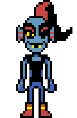 [6cd686]  Undyne pixel art 