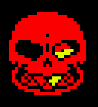[d0ac6b] Underfell Sans head