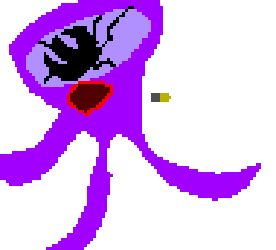 [9770f2] The bullet hits the monster in the chest, suddenly a pitch black hand shatters the monster's visor