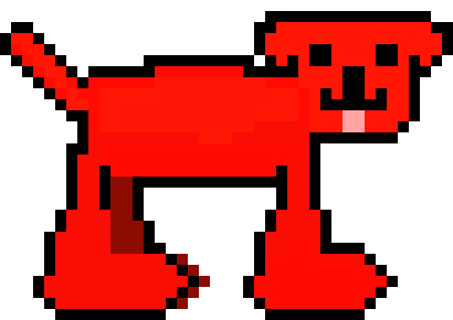 [a1e5cd] Red dog (licking