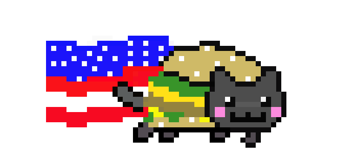 [9664c4] Burger Nyan Cat