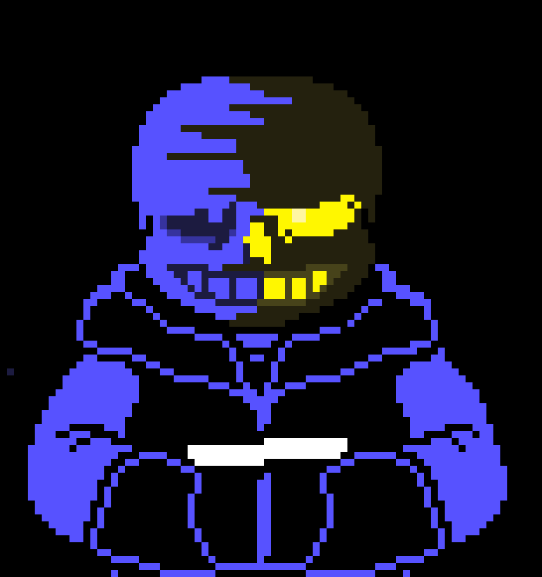 [55e4e5] -walks next to ss chara sipping a bit of milkshake she/he gave me- -Negatale Sans