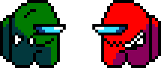 [ef1c55] Red and Green Imposter