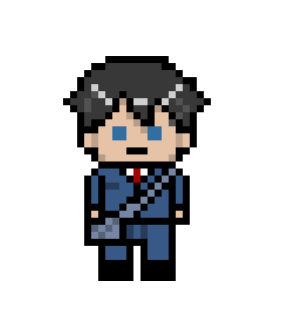 [4f903c] Danganronpa Pixel Sprite Base