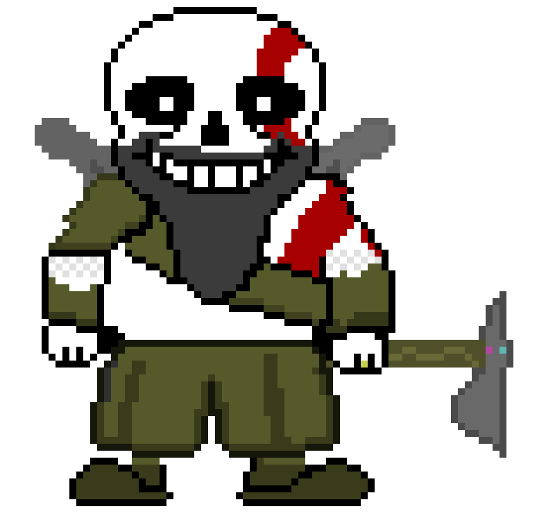 [5357af] kratos but it's sans