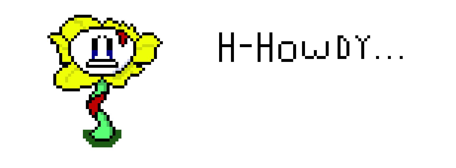 [9664c4] BrokenTale (or Tiredtale) Flowey sprite