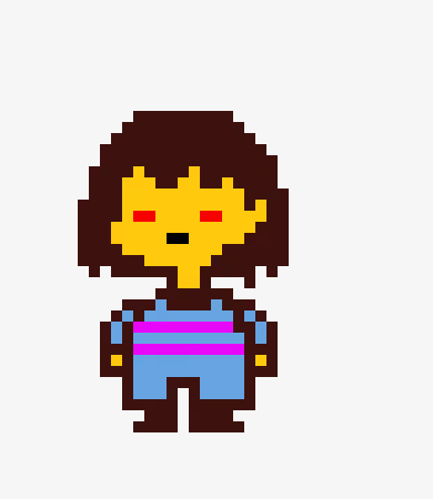 [96ca9c] i only did that to trick you*makes the frisk fall oncontous*-genocidetail frisk