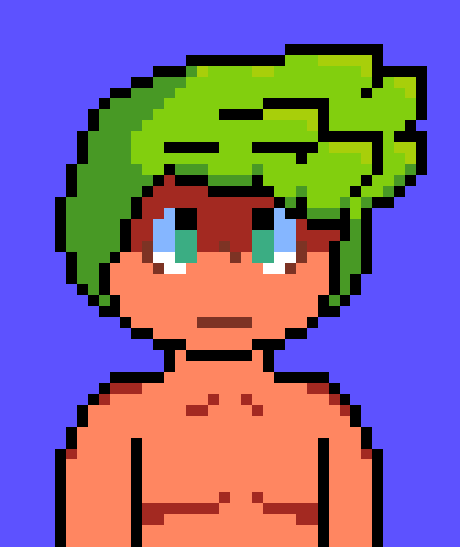 [55123c] *he walked outta the lake* yah my natural hair color is lime-Bx