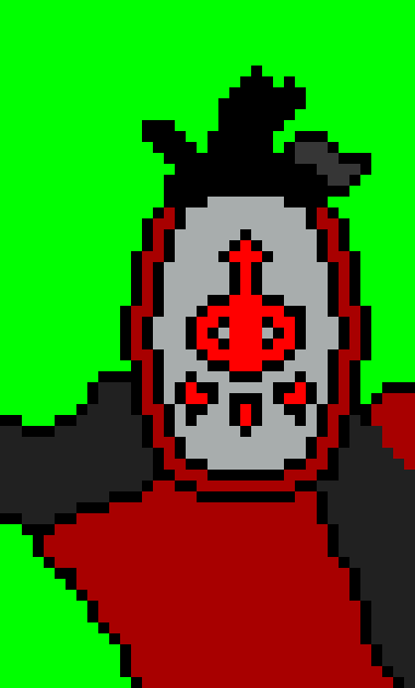 [e209f7] Why does it look like Papyrus is ready to shoot himself with his hand?