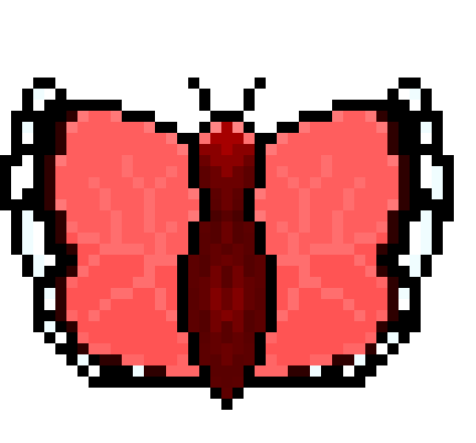 [a2471d] *a butterfly lands on crimson`s head.*