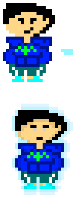 [f11814] hewo chris. fairly smol boi here making a glow for mai ULTRA INSTINCT-