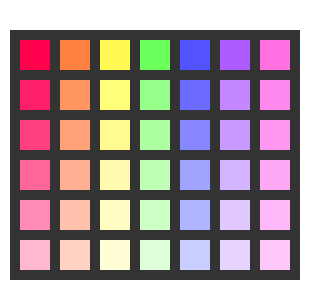 [0af844] Small color chart