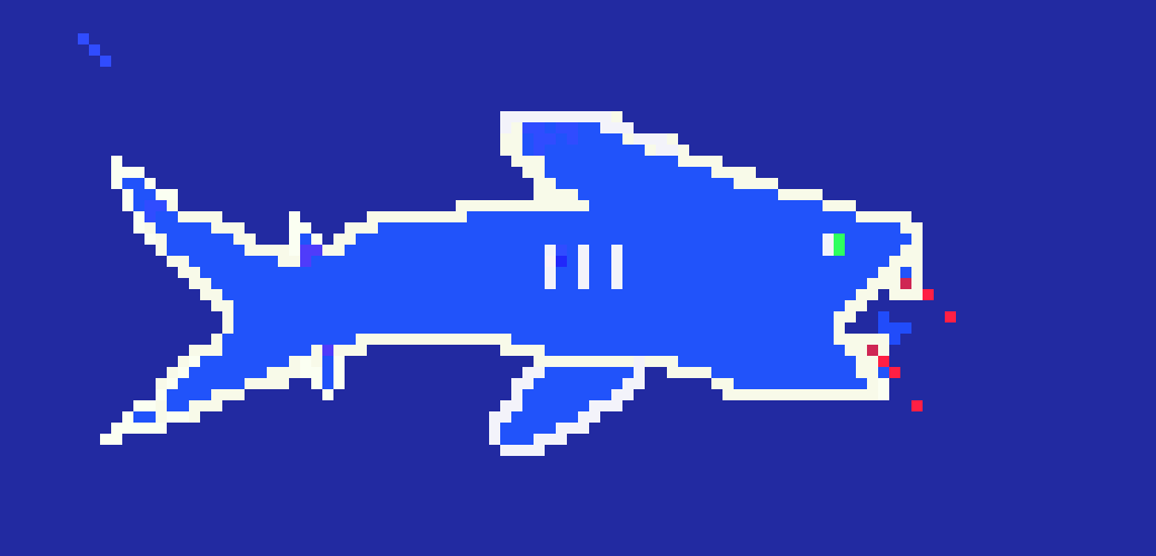 [9664c4] SHARK pixel art