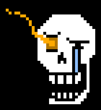 [a7b46d] Disbelief! Papyrus Phase 1 Sprite + Colored Sprite! (No black Background)
