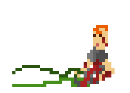 [9664c4] Hero dragged by vines