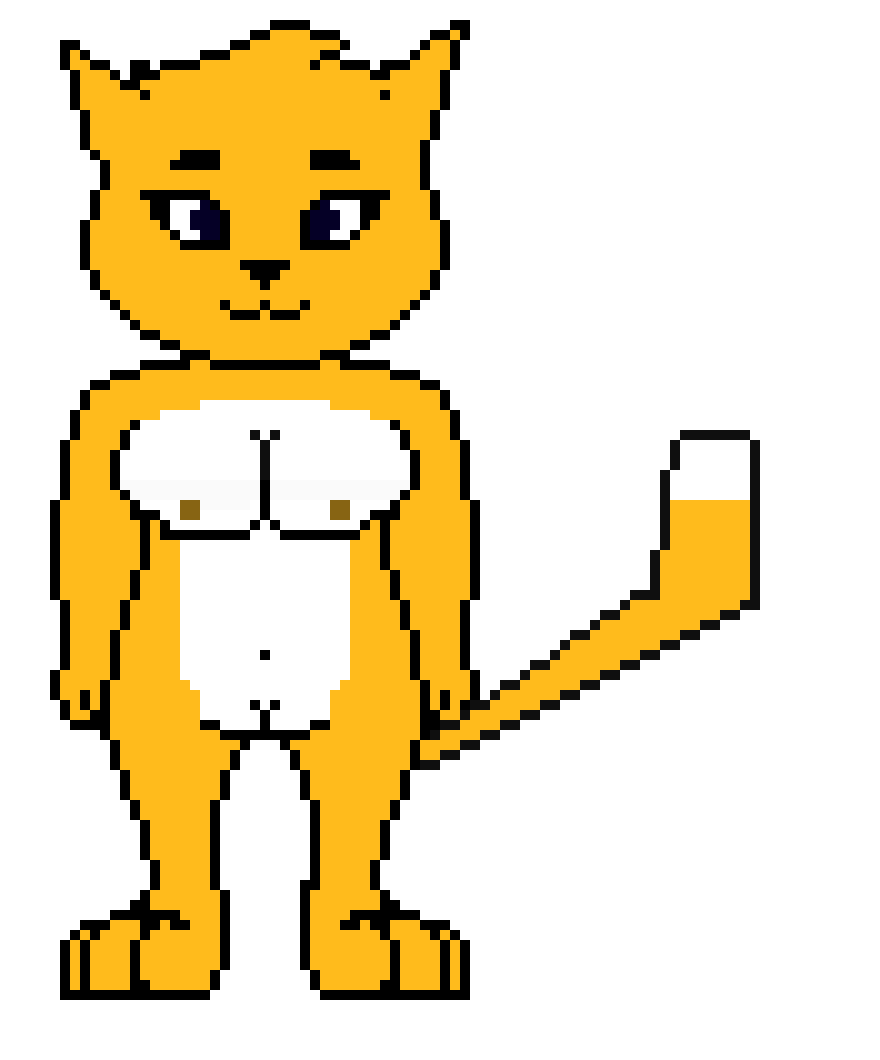 [014d2b] female scratch cat (naked)
