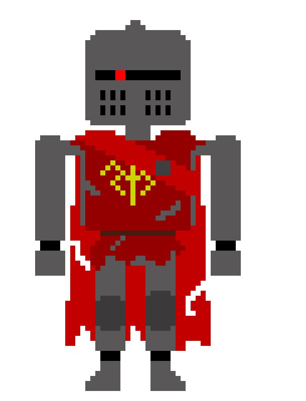 [238494] Lothric Knight: *He Stabs at Aaron and red hoodie with his rapiar and jump slashes with his Axe*