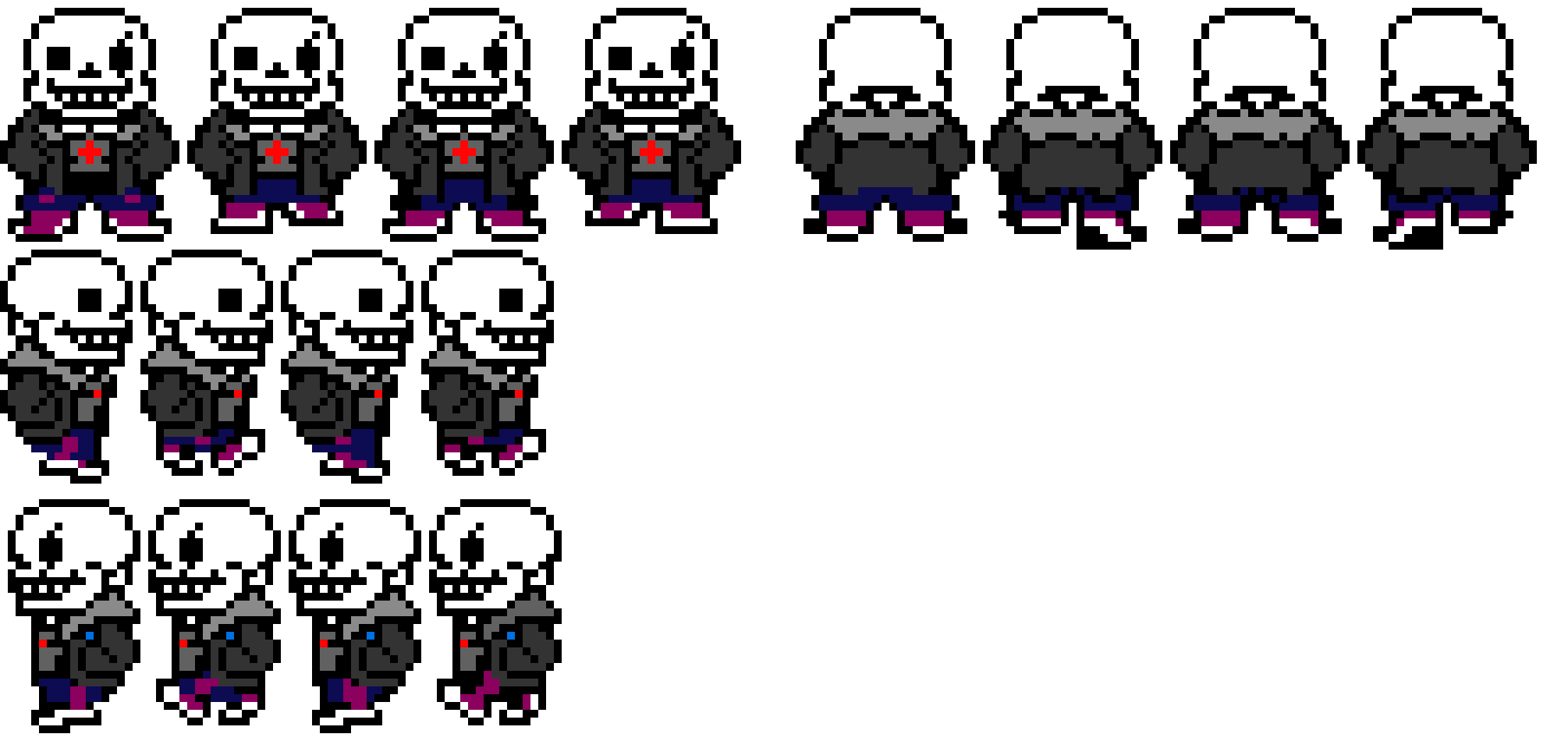 [9664c4] UnderTale - Sans Walking Sprite Sheet