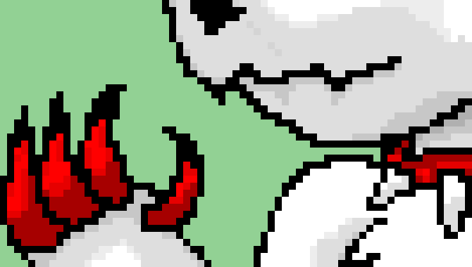 [95be89] I have taken note that mainly the mouth and claw are the most commonly changed things, when it comes to each AU, of Terrie...