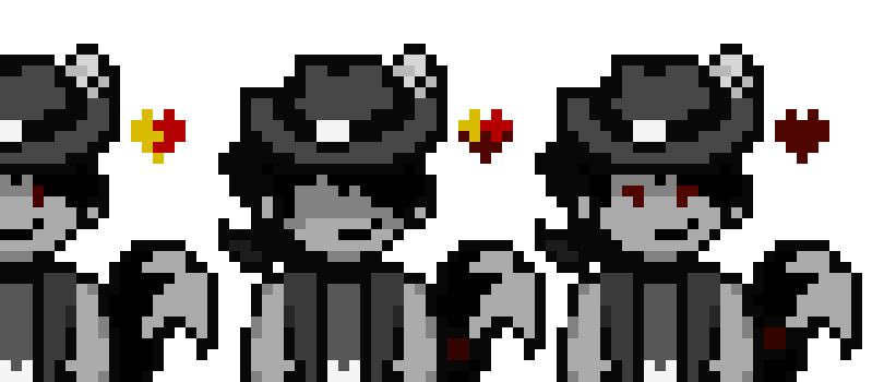 [6c26bc] DeltaRed: Mahogor Overworld Sprites during the Ch. 1 Weird Route (Darkworld Ver.) (Equipped with Sword of Vengeance)