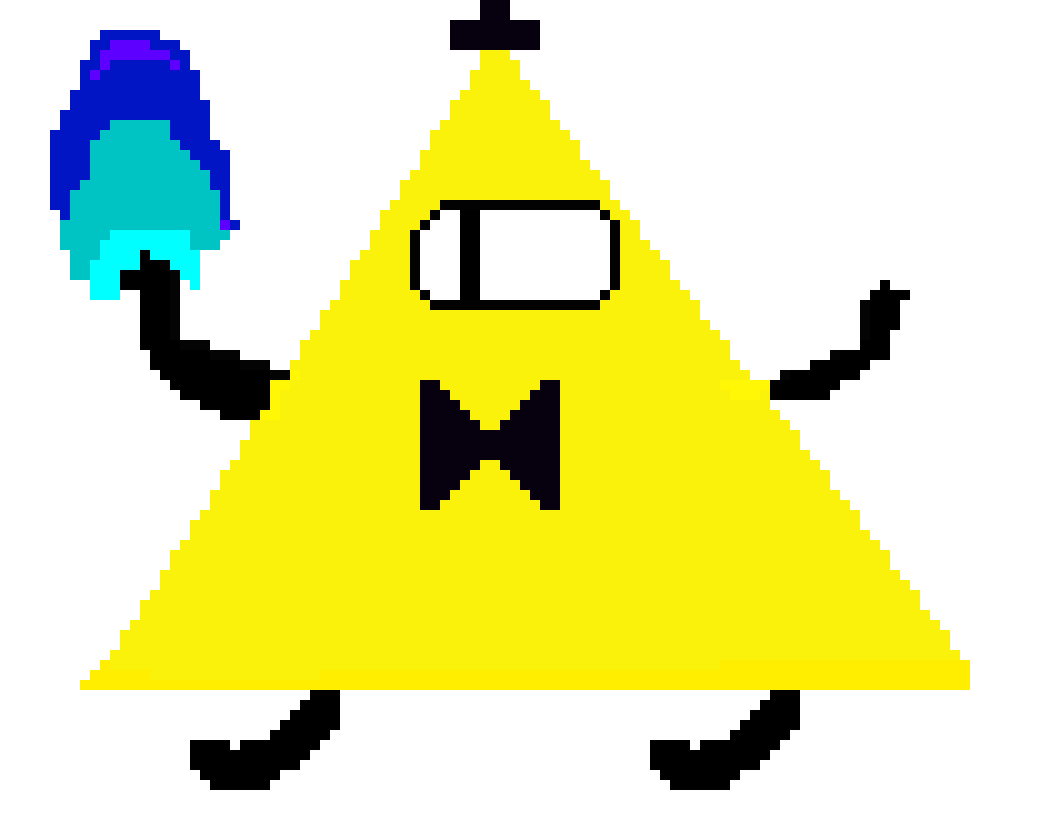[9664c4] Bill Cipher Pixel Art