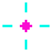 [521a24] crosshair pink dot