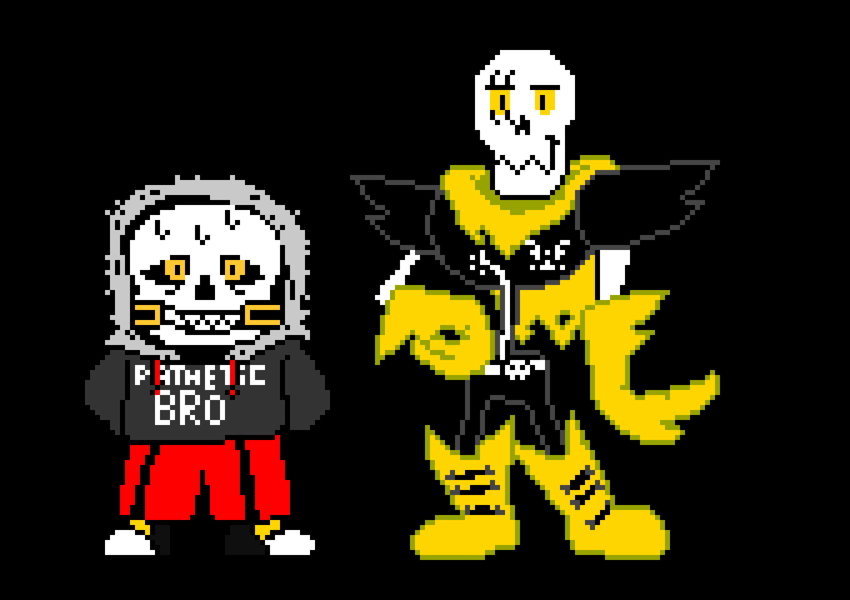 [3ea1df] swapswapfell gold Sans and Papyrus