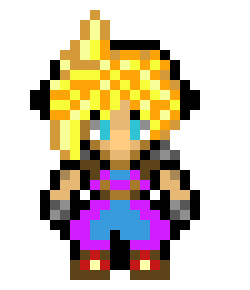 [76054d] Cloud FF7 8-Bit Album cover