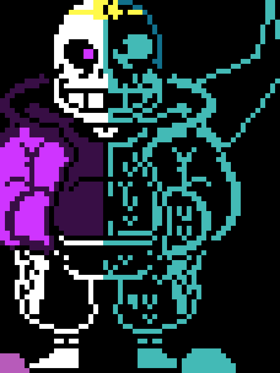 [a82578] (Classic ripps himdelf and some of noots goop from his back, noots goop seeps in and  a random tentacle just grabbs noots crown*-ComicSanz