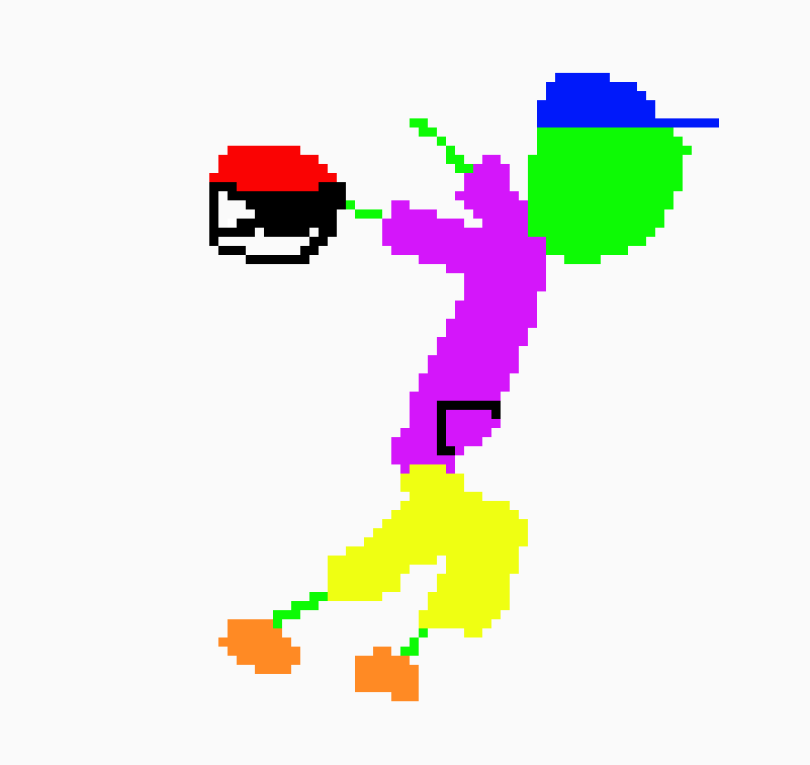 [9664c4] green stick man plays pokemon