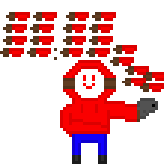 [ae7706] *at 0:27  of https://www.youtube.com/watch?v=3k7Xcefn4Do he starts summoning lots of nives and starts shooting like a maniac* - REMADE!landon