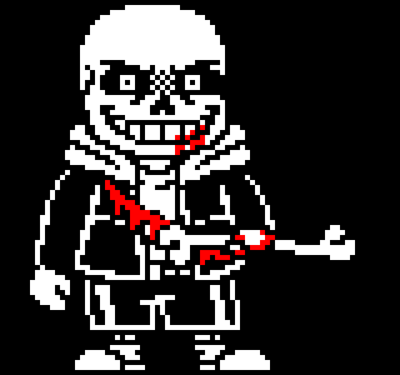 [a2c55a] And this idea is very basic....what is it you ask? well sans will move to the (our) left but since he's in injury he can't really dodge so he use bone to block which if he do like this the slash will actually hit the bone and not sans's body - DST