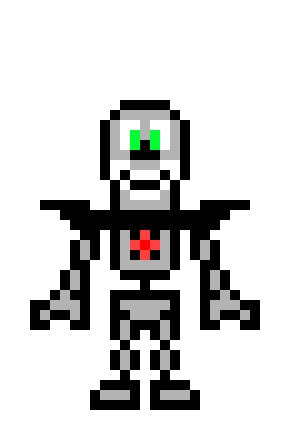 [9664c4] endo skeleton=mettaton ex FNAFTALE pixel art challenge