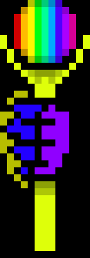 [5b2f3e] (miitopia refs) -two more shards form a hand with a staff- 