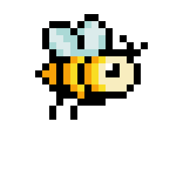 [ee9944] bee pixel art 