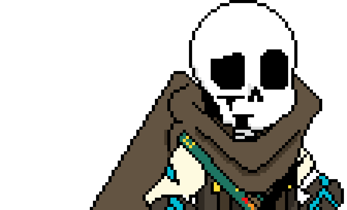 [b9de0d] *he finds his way out of the abyss and trys to protect KM as much as possible* - INK! sans