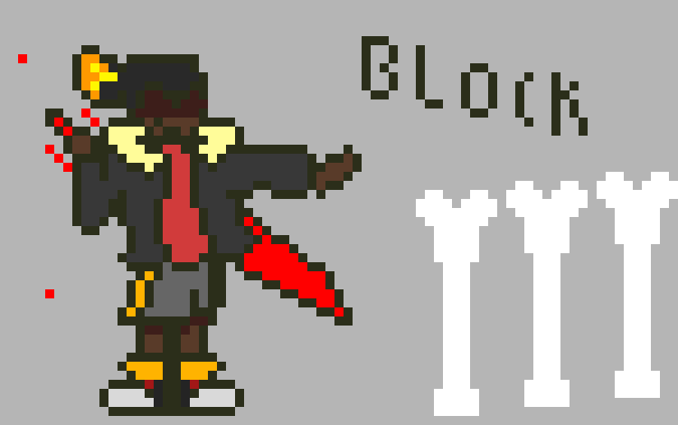 [e27272] *Fell teleports back in a seconded and bones block they way for cherry  and fell then slashes his knife 9 times*