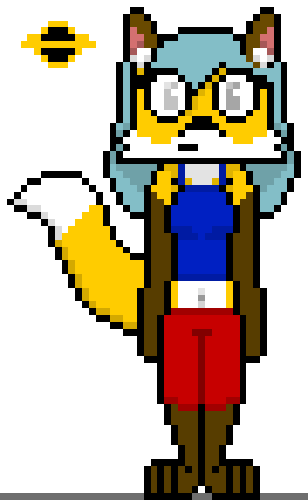 [125fd1] Alright, so I gave no robed Foxlynn some actual clothes, and while Foxlynn doesn't wear anything under her robe, this is like Foxlynn when she is wearing something other than her robe. You may have seen this version when we killed the prism that took Mocha...