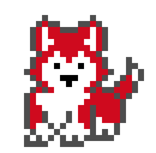 [33e6cc] Pixel Wolf