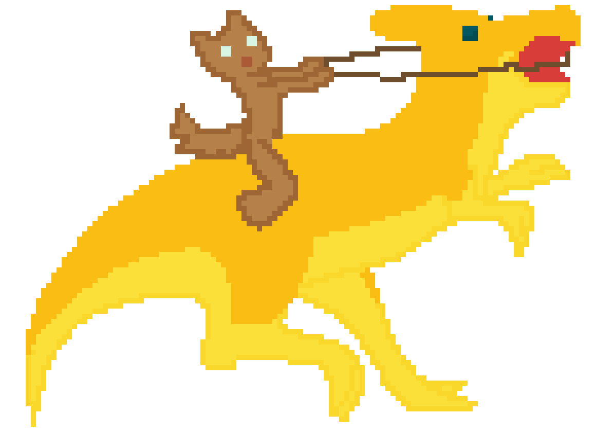 [9664c4] wolf riding dino