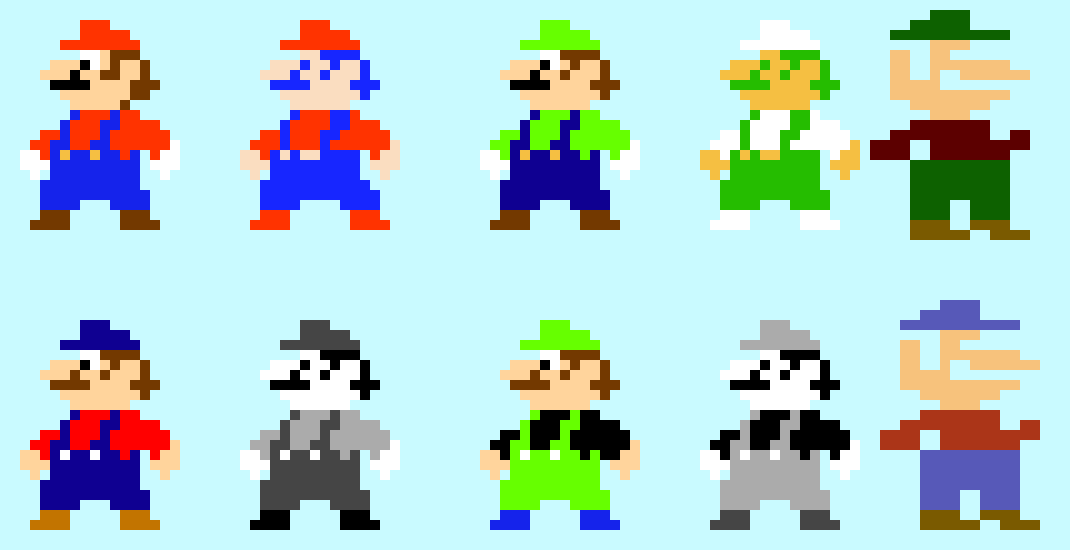[1cc751] Mario bros. versions 